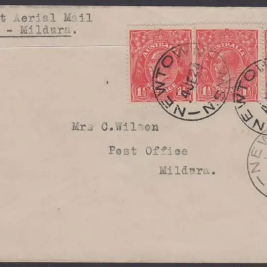 1924 (2nd June) ditto but Sydney to Mildura ...