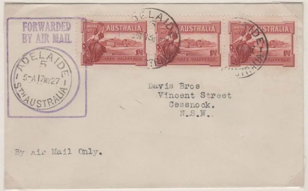 1927 (23rd Sept) Adelaide to Cessnock Davis Bros. ... Image 1++