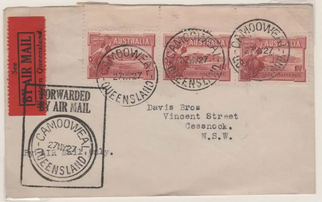 1927 (23rd Sept) Camooweal to Cessnock Davis Bros. ... Image 1++