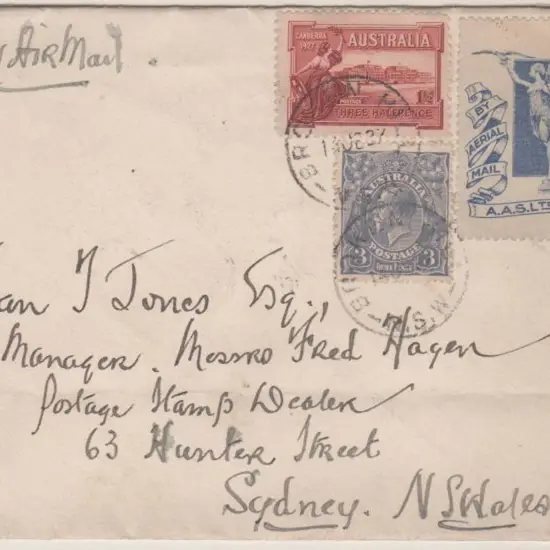 1927 (14th June) Broken Hill to Sydney with 3d KGV ...