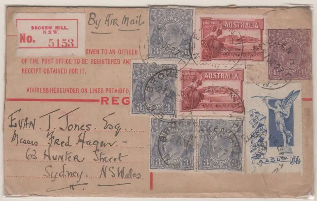 1927 (27th June) ditto but 4½d purple KGV ... Image 1++