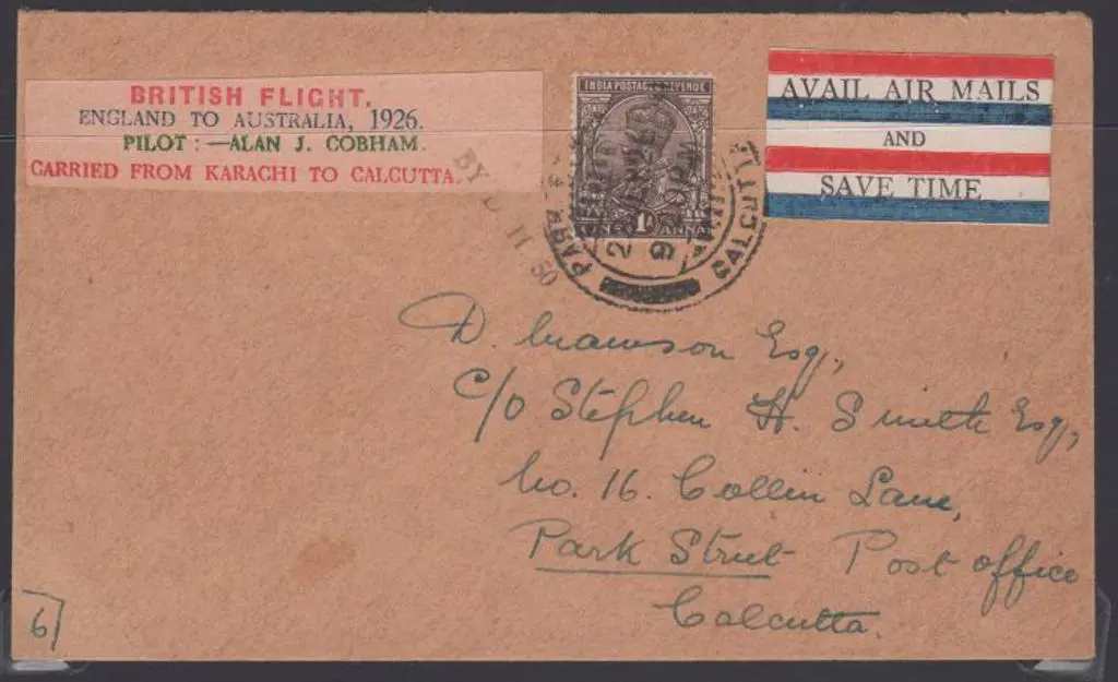 1926 (30th June) Karachi to Calcutta intermediate ... Image 1++
