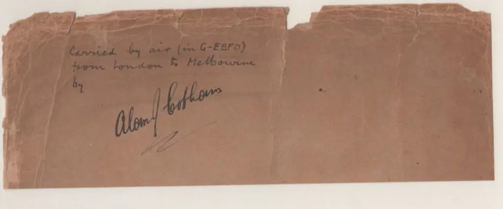 1926 (30th June) London to Melbourne Cobham ... Image 1++
