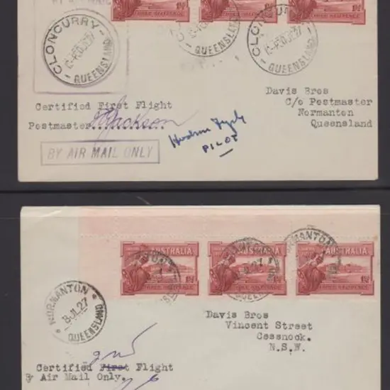 1927 (1st July) Cloncurry to Normanton & return ...