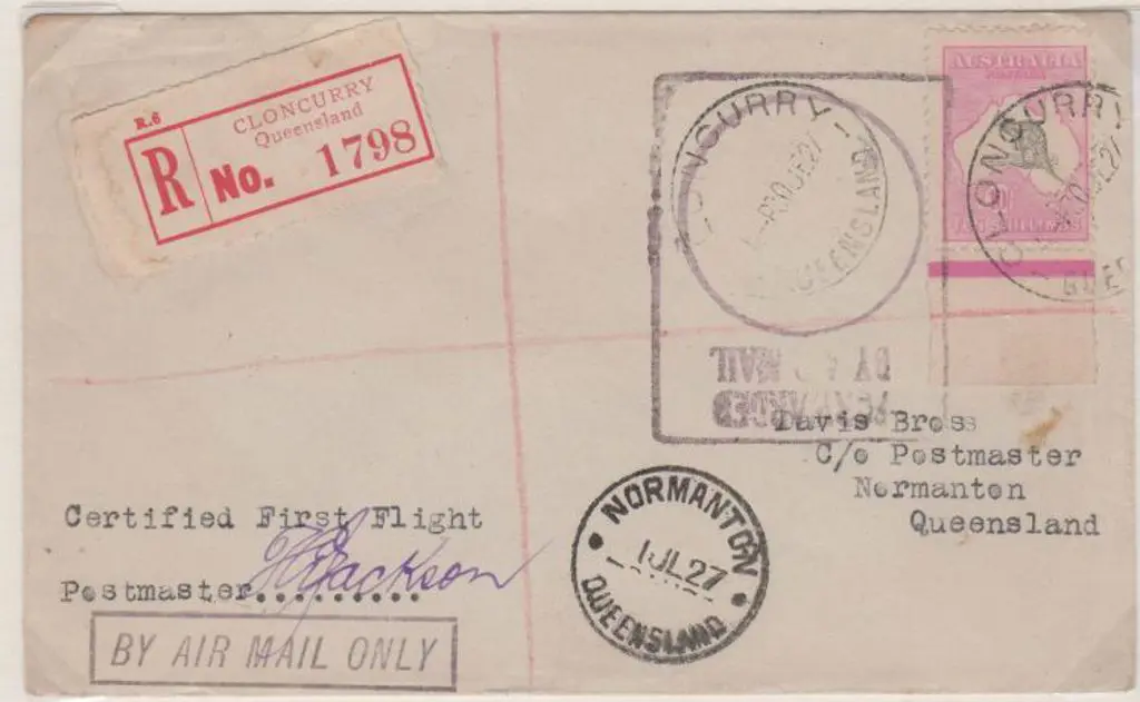 1927 (1st July) ditto & again Registered but with ... Image 1++