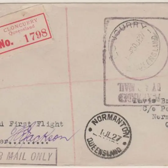 1927 (1st July) ditto & again Registered but with ...