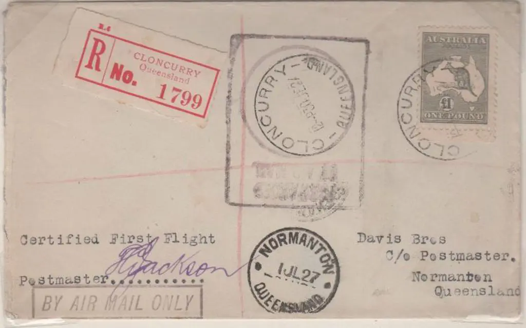 1927 (1st July) ditto & also Registered bit with ... Image 1++