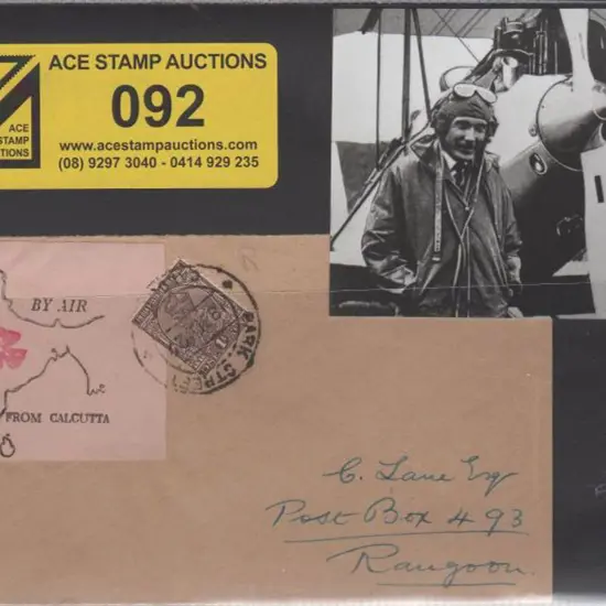 1927 (18th Dec) Calcutta to Rangoon "Red Rose" ...
