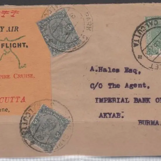 1928 (8th Feb) Calcutta to Akyab similar to above ...