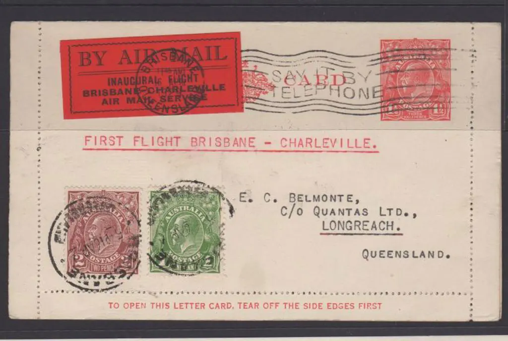 1929 (17th April) ditto but a 1½d KGV Lettercard ... Image 1++