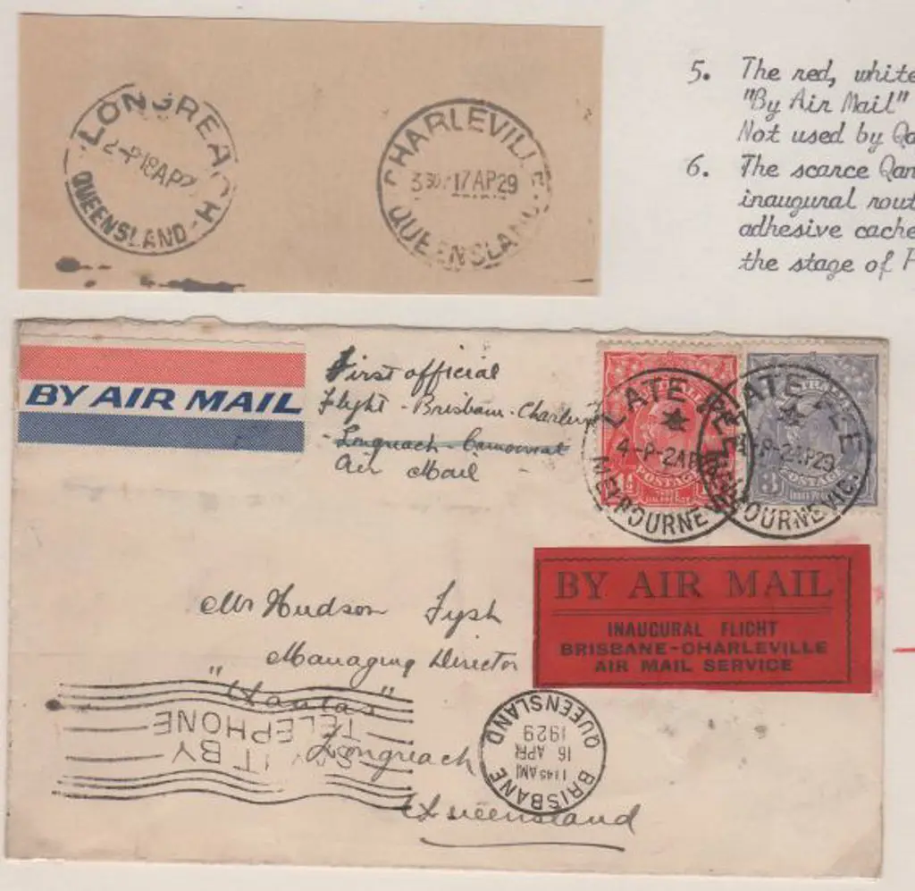 1929 (17th April) ditto but then onto Longreach ... Image 1++
