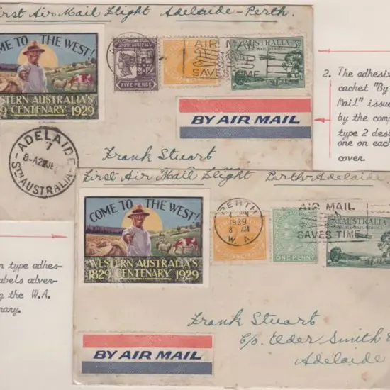 1929 (2nd June) ditto but 2 covers for both ...