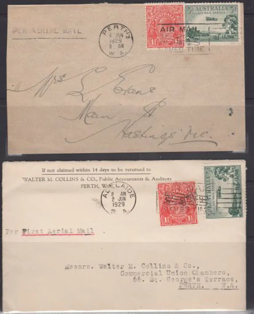 1929 (2nd June) ditto but no etiquettes. Outwards ... Image 1++