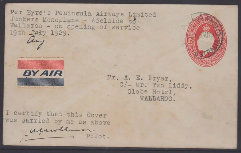 1929 (19th Aug) Adelaide to Wallaroo sector by ... Image 1++