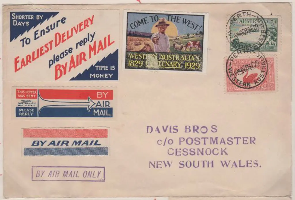 1929 (28th. Sept) Perth to Cessnock W.A.A. Davis ... Image 1++