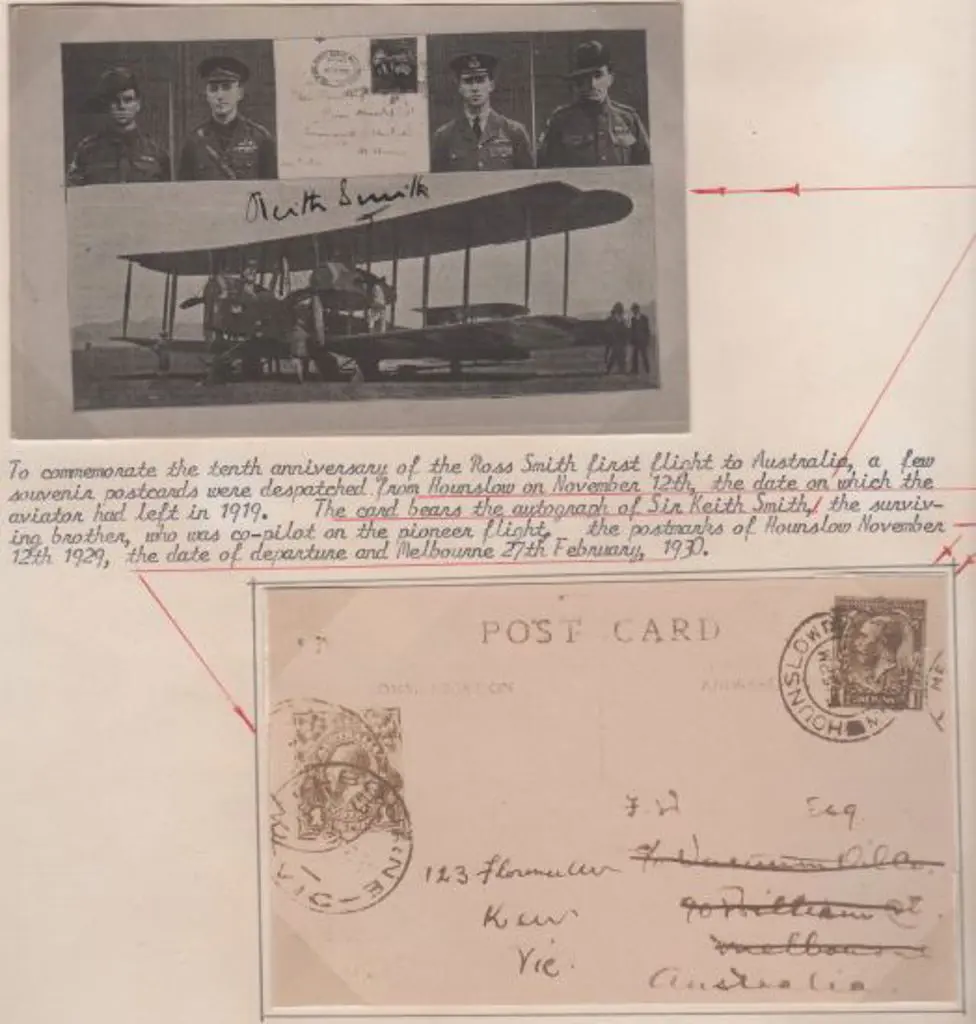 1929 (12th Nov) England to Australia Ross Smith ... Image 1++