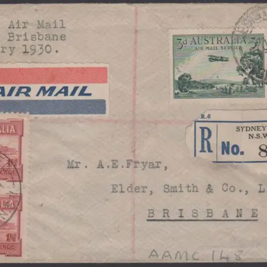 1930 (1st Jan) Sydney to Brisbane by ANA ...
