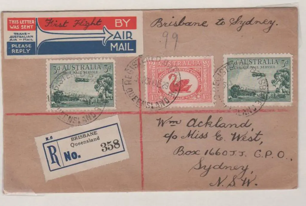 1930 (1st Jan) Brisbane to Sydney return flight by ... Image 1++