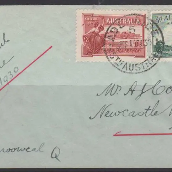 1930 (19th Feb) ditto but Camooweal to Newcastle ...