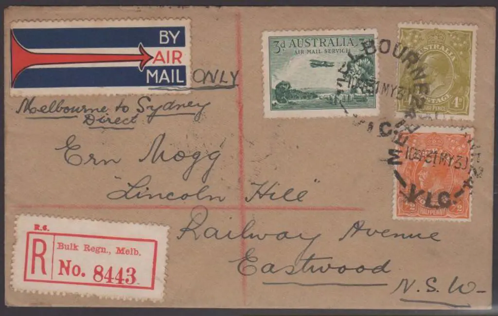 1930 (1st June) ditto but with 3d Airmail, ½d & 4d ... Image 1++