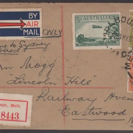 1930 (1st June) ditto but with 3d Airmail, ½d & 4d ...