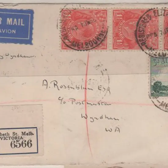 1930 (13th July) Derby to Wyndham W.A.A. ...