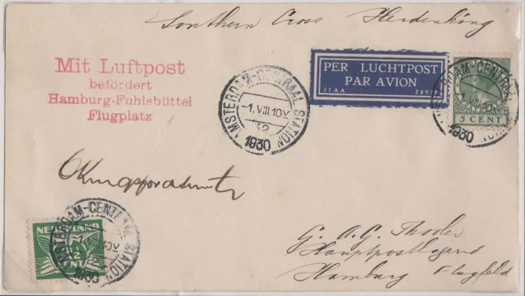 1930 (1st Aug) cover flown by Charles Kingsford ... Image 1++