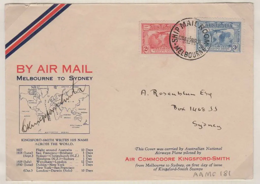 1931 (19th March) ditto but with 2d & 3d pair tied ... Image 1++
