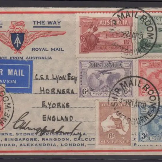 1931 (23rd April) ditto but with full set of KS, ...