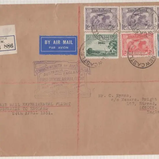 1931 (23rd April) ditto but large plain cover also ...