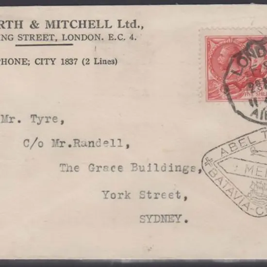 1931 (30th April) Holland to Australia (from ...