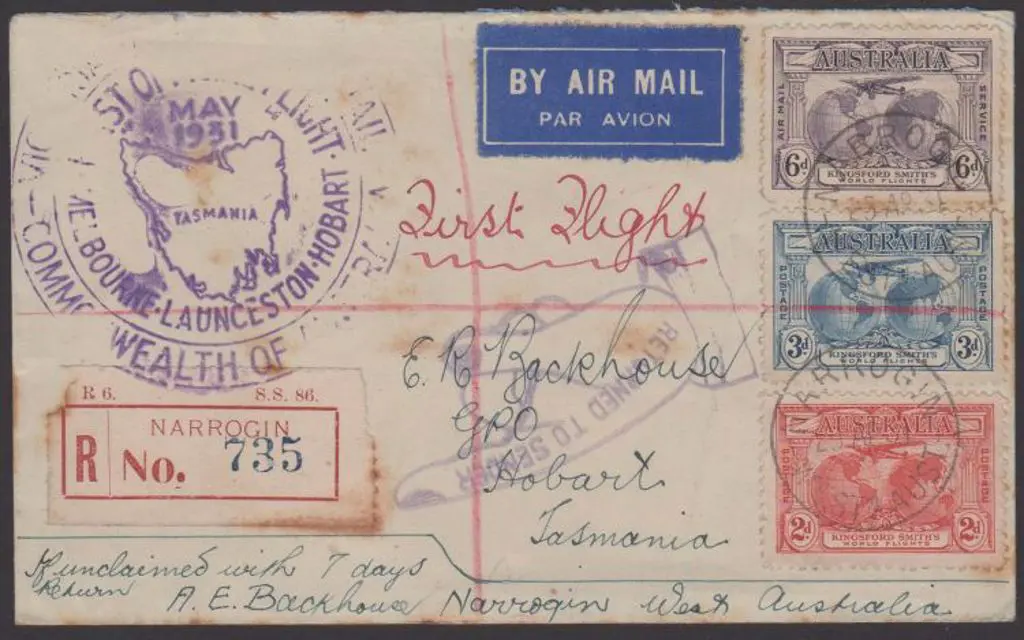 1931 (1st May) ditto. Narrogin, WA registered ... Image 1++