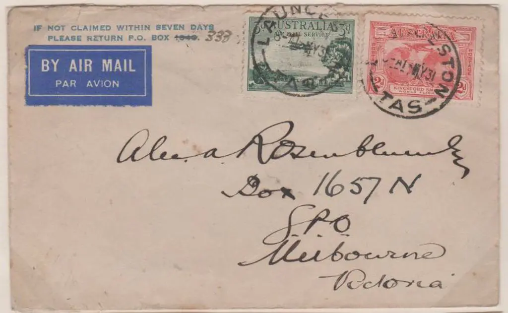 1931 (1st May) ditto. Company env with 3d Airmail ... Image 1++