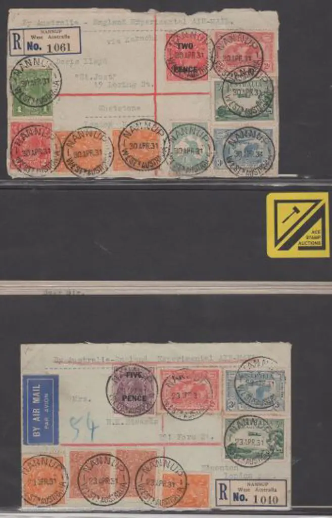 1931 (15th May) ditto but 3 registered Covers plus ... Image 1++