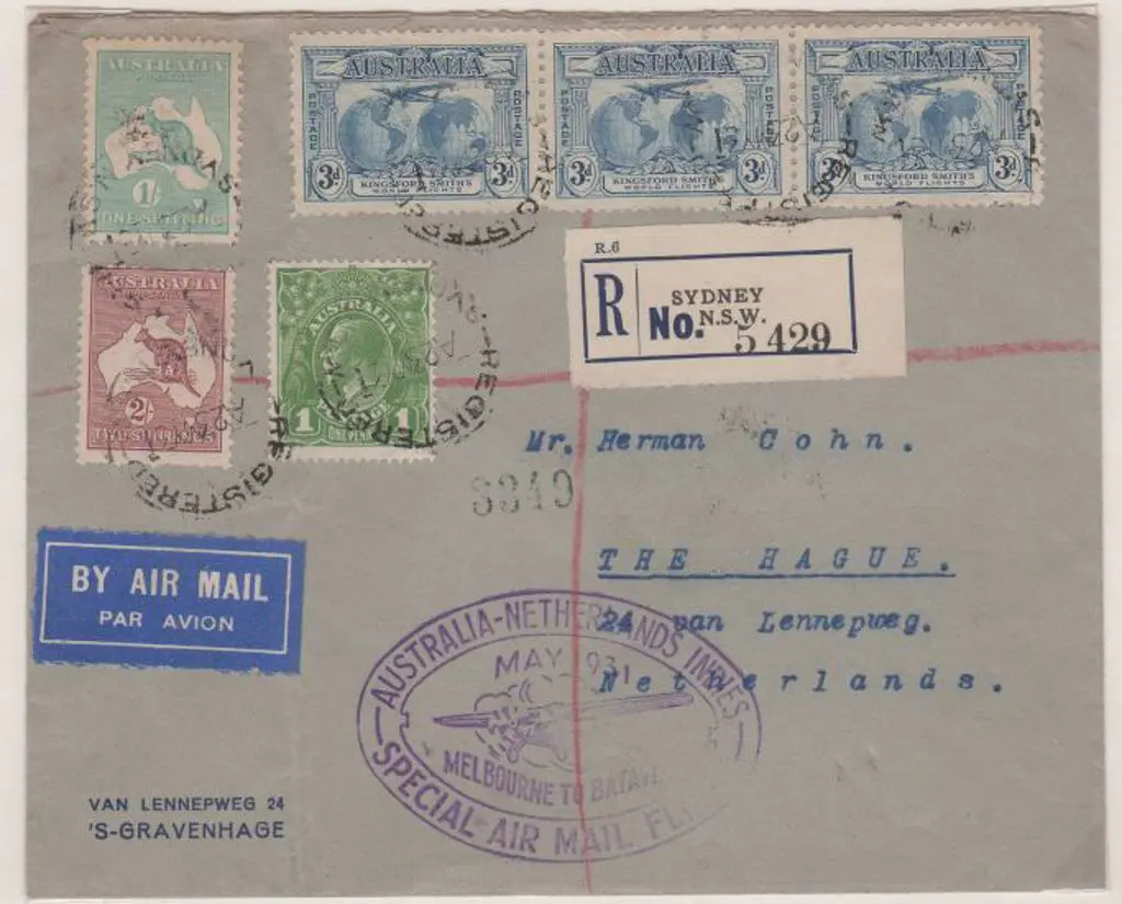 1931 (22nd May) ditto but Sydney registered cover ... Image 1++