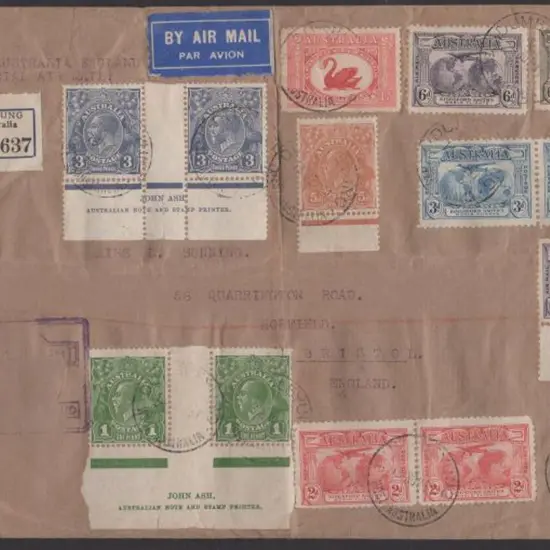 1931 (19th Nov) Australia to England Special ...