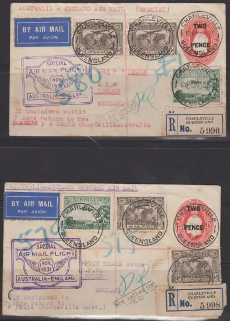 1931 (19th Nov) ditto but Charleville Registered ... Image 1++