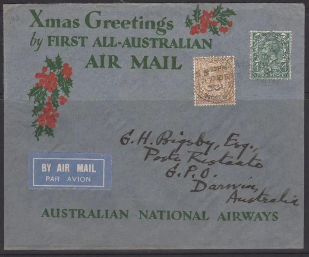 1931 (17th Dec) England to Australia "Xmas ... Image 1++