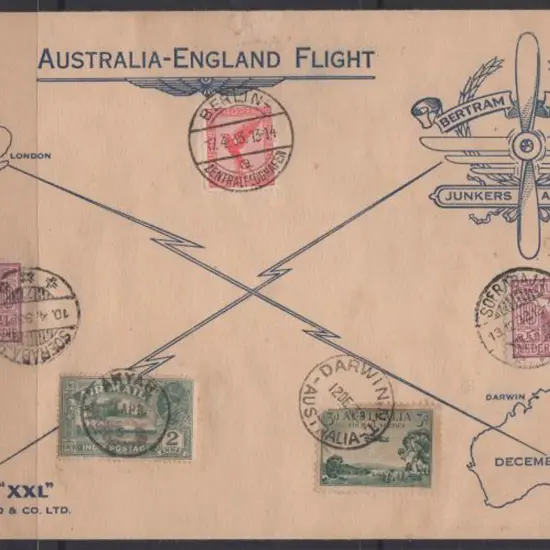 1932 (2nd Jan) Australia to Germany by Hans ...