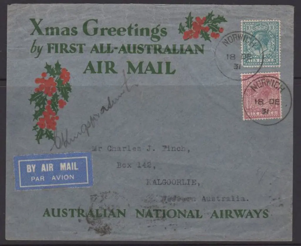 1932 (7th Jan) England to Australia "First All ... Image 1++
