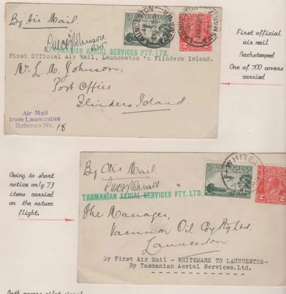 1932 (7th June) Launceston to Whitemark (400 ... Image 1++