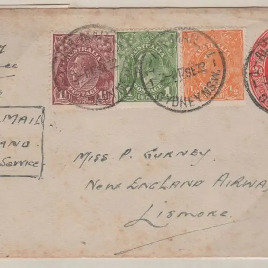 1932 (18th Sept) Sydney to Lismore New England ...