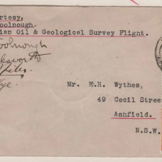 1932 (1st Nov) ditto but with 1d & 2 x ½d KGV tied ...