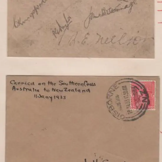 1933 (11th Jan) Gisborne, NZ to Sydney Second ...