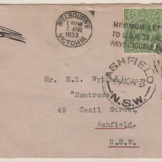 1933 (March-April) Hobart to Brisbane Survey ...