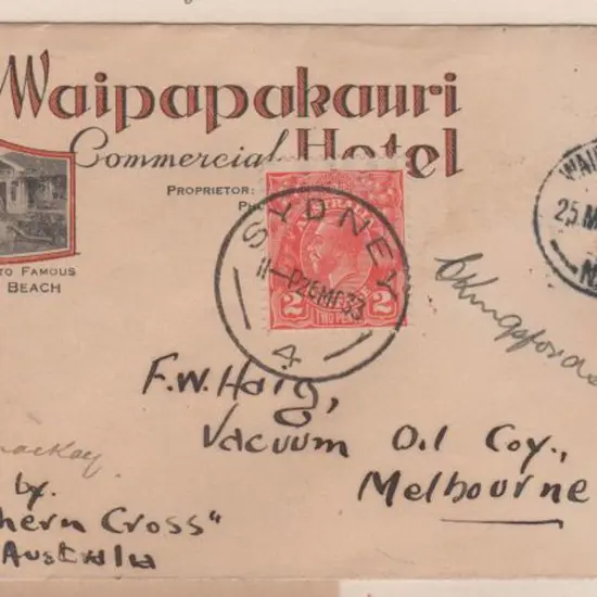 1933 (26th March) ditto but Waipapakauri ...