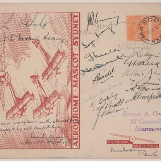 1933 (30th Sept) Mascot Aerial Pageant large Air ...