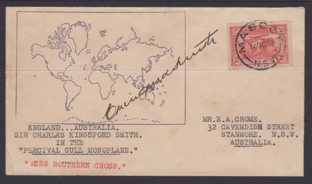 1933 (4th Oct) ditto but 2d KS tied by Mascot cds ... Image 1++