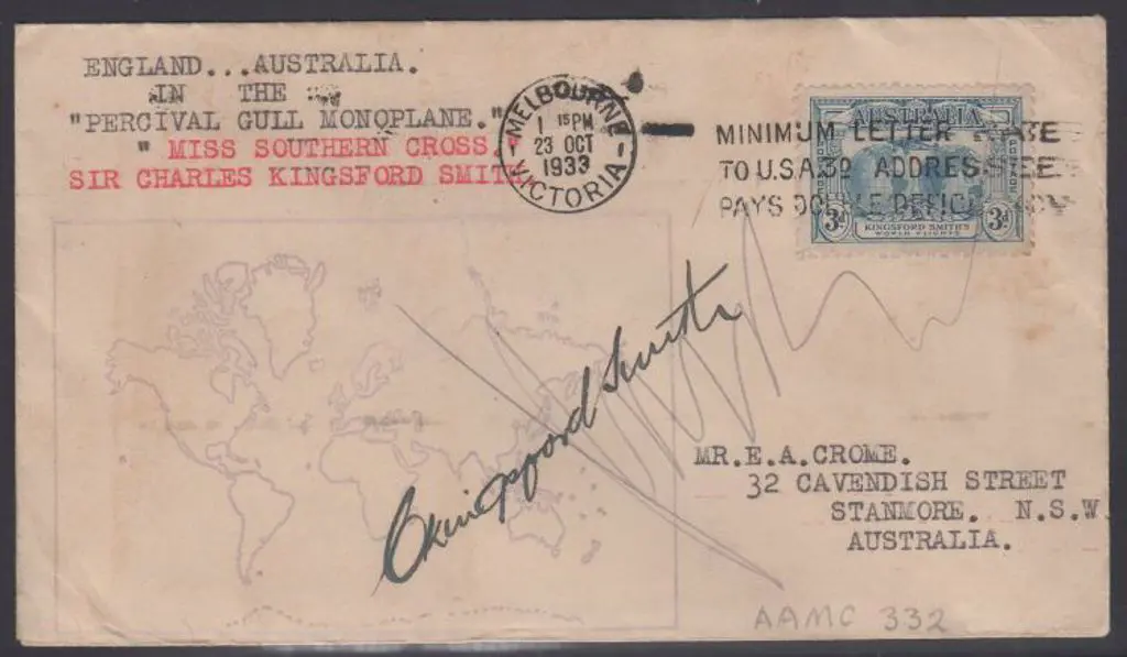 1933 (4th Oct) ditto but addressed to EA Crome. ... Image 1++