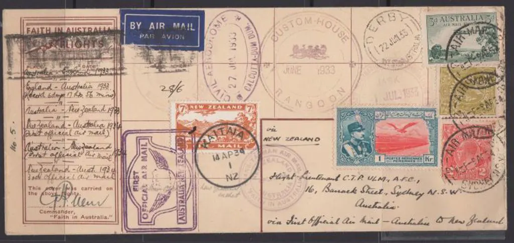 1933 (12-28th Oct) Australia to England to ... Image 1++